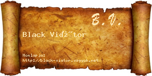 Black Viátor névjegykártya